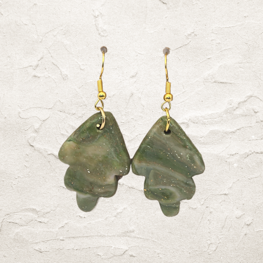 Evergreen Drift Resin Earrings